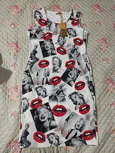 Вечернее платье, Коктейльное, Короткая модель, Полиэстер, Без рукавов, M, L