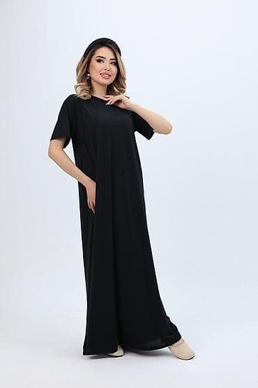 для кормящих мам: Повседневное платье, Made in KG, Лето, Длинная модель, Оверсайз, Стандарт — 3