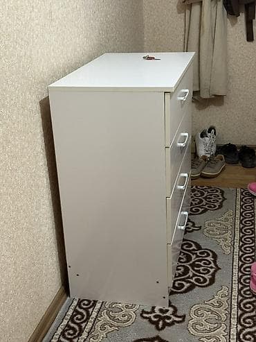 Комоды для одежды: Комод для одежды, Без зеркала, ЛДСП, цвет - Белый — 3