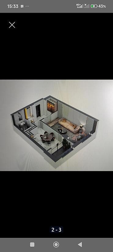 квартиры однокомнатные: 1 комната, 49 м², Элитка, Элитка, 5 этаж, ПСО (под самоотделку) — 2