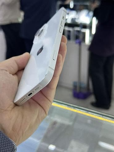 IPhone 14, Б/у, 128 ГБ, Белый, Зарядное устройство, Защитное стекло, Чехол, 89 % — 6