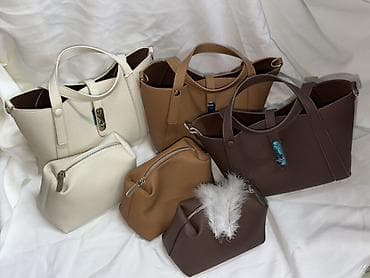 case logic: Сет из сумок и косметичек из мягкой фактурной эко-кожи Материалы и — 2