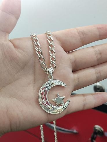 Серебро 925 Звёзды и Луна Длина 50 см Цена 8000 сом Для заказа