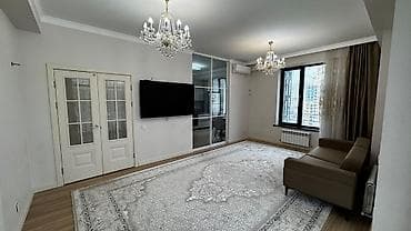Недвижимость: 3 комнаты, 104 м², Асанбай мкр Элитка, 9 этаж, Дизайнерский ремонт — 1