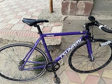 fixed gear: Шоссейный велосипед, Tsunami, Рама M (156 - 178 см), Б/у — 2