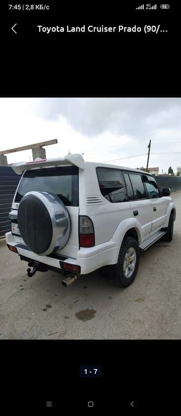 прадо 90 95: Toyota Land Cruiser Prado: 1999 г., 3 л, Автомат, Дизель, Внедорожник — 6