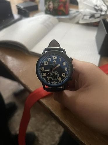 Зер буюмдар: Наручные часы с аналоговым циферблатом - Круглый корпус темного цвета — 1