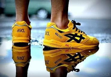 проба 5925: Мужские кроссовки, 41, Asics, Б/у, цвет - Желтый, Самовывоз, Платная доставка — 6