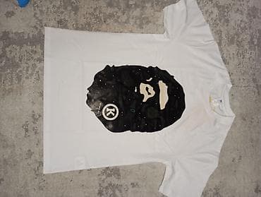 Футболки: Футболка bape в стиле камуфляжа - Цвет: белый - Крупный фронтальный — 1