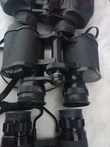 бинокли военные: Набор из трех биноклей различных моделей и характеристик. Включает — 4