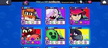 монитор установка: Аккаунт Brawl Stars - Путь к славе: 67 964 трофея (рекорд 68 044) - — 5