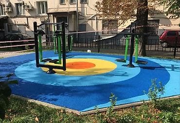 резиновый ковролин: Резиновое покрытие для детских и спортивных площадок - Тип — 3
