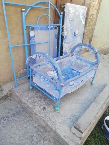 пуховой комбинезон для новорожденных: Детская колыбель-качалка с комплектом каркасов и матрасом. - Тип — 1