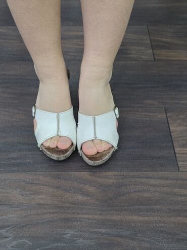 туфли черные с открытым носиком: Туфли, 37, Б/у, цвет - Черный, Самовывоз — 5