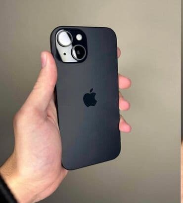 телефон 6: IPhone 15, Б/у, 128 ГБ, Черный, Кабель, 100 % — 1