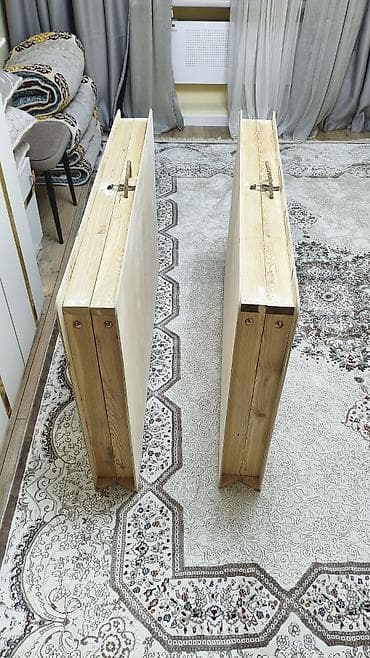 Комплекты столов и стульев: Складной походный стол, Новый, Дерево, цвет - Оранжевый — 2