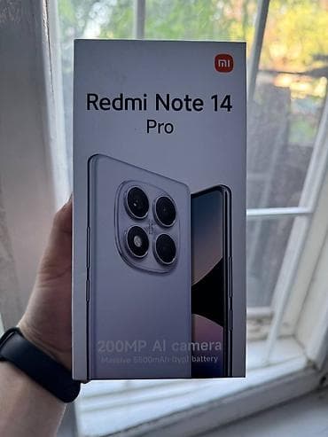 mi not11: Redmi, Redmi Note 14 Pro, Б/у, 256 ГБ, цвет - Черный, 2 SIM — 1