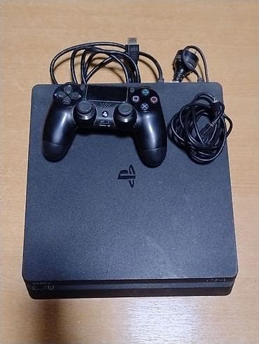Техника и электроника: Игровая консоль Sony PlayStation 4 Slim (чёрная) Комплектация: - — 1