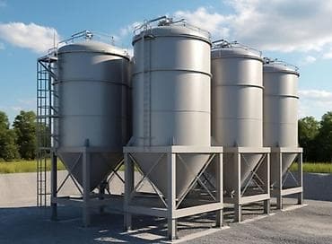 Компрессоры: Силосы для хранения цемента/сыпучих материалов Назначение: - Хранение — 7