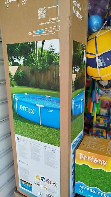 Спорт и отдых: Каркасный бассейн Bestway/INTEX, круглый, серия Steel Pro / Metal — 2