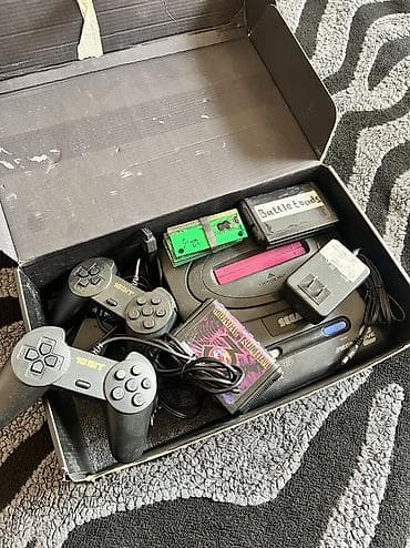 Ретро консоли: Sega mega drive 2 В полной комплектации С картриджами: Дюна, Бател — 1