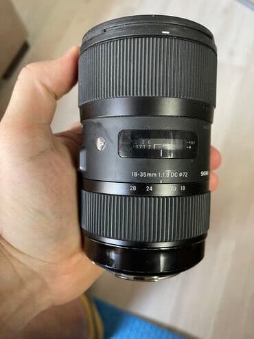объектив кэнон: Sigma 18-35 f1,8 под Canon. Состояние хорошее. Сколов, трещин — 1