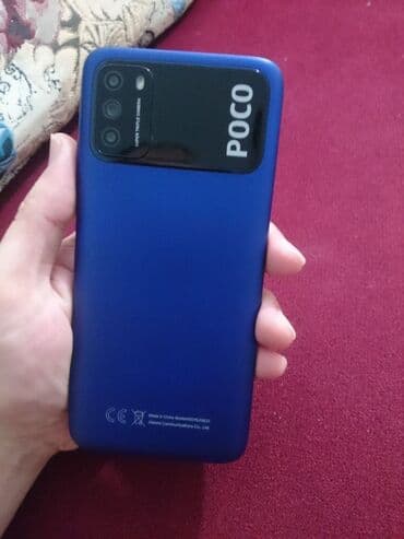 чехол poco m3: Poco M3, Колдонулган, 256 ГБ, түсү - Көк — 1