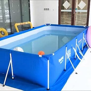 бассеины: Практичный сборный каркасный бассейн Bestway 56405, обладает — 1