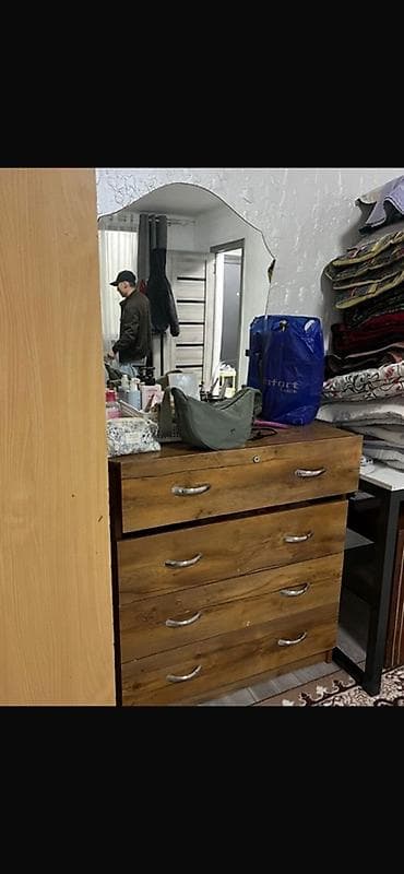 комоды с зеркалом: Комод для одежды, С зеркалом, ЛДСП, цвет - Коричневый — 2