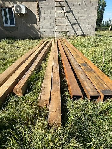 купить ворота с калиткой бу бишкек: Пакет строительных материалов: - Деревянные брусья продольные — 2