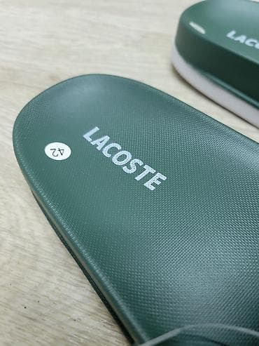 джинсы ливайс: Мужские сандалии, 42, Lacoste, Новый, цвет - Зеленый, Платная доставка — 4