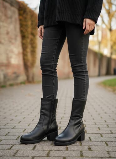 сапоги зимние женские натуральная кожа натуральный мех распродажа: Полусапожки зимниеженские кожа и мех натуральный,размер 37 — 1