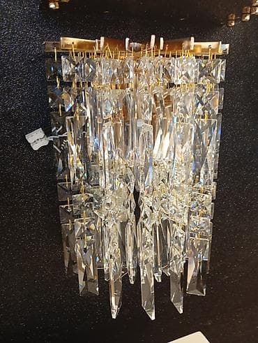 Настенный светильник-бра с хрустальными подвесками - Тип: настенное — 1
