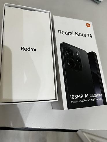 Техника и электроника: Redmi, Redmi Note 14, Б/у, 128 ГБ, цвет - Зеленый, 2 SIM — 2