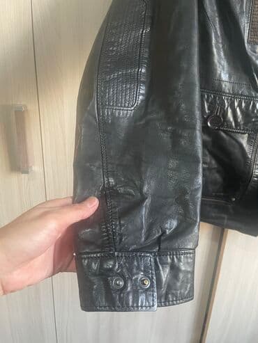 second hend: Кожанный куртка сатылат абалы жакшы, алынган баасы 400$ сатыла — 4