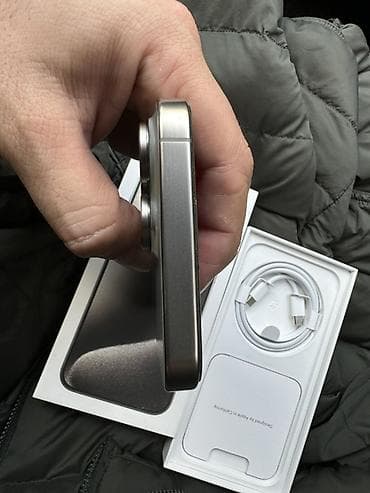 iphone 10plus: IPhone 15 Pro Max, Б/у, 256 ГБ, Natural Titanium, Коробка, 84 % — 6