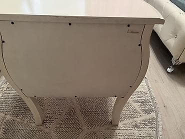 тумбы буу: Керебеттин жанындагы тумба, Колдонулган, Күзгүсүз, түсү - Ак, Башка материал, Өзү алып кетүү — 3