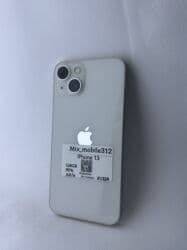 куплю нерабочий ноутбук в бишкеке: IPhone 13, Б/у, 128 ГБ, Белый, Защитное стекло, Чехол, 95 % — 1