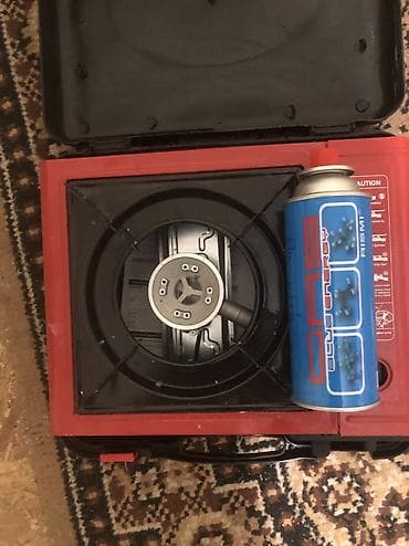 Идиш-аяк: Портативный газоплита +2 газончик продаю срочно! 500 сом пользовался 1 — 1