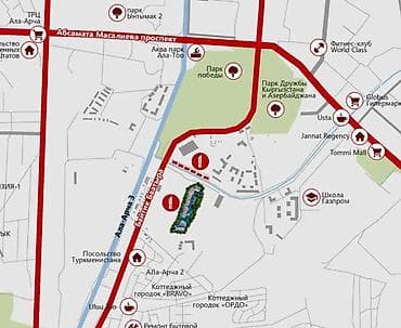 элиф гарден: 3 комнаты, 131 м², Асанбай мкр 7 этаж, ПСО (под самоотделку) — 2