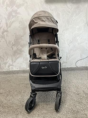 коляски 2 в 1: Коляска, цвет - Коричневый, Б/у — 1