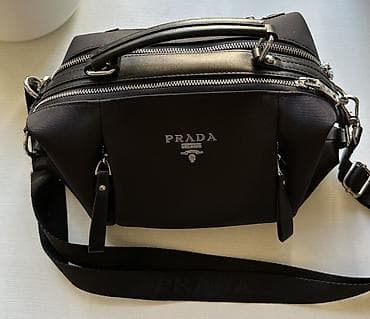 Сумки: Классическая сумка, Prada, Материал: Комбинированный материал, Регулируемый ремень, Женские, Новый — 1
