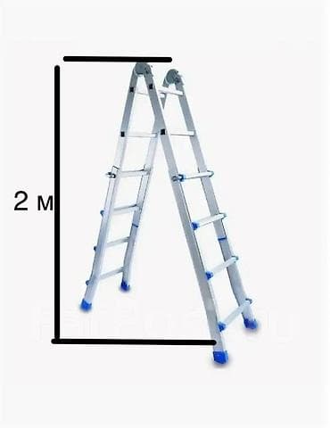 пудра алюминовая: Лестница-трансформер, Высота: 4–5 м, Новый, Материал: Алюминий — 1