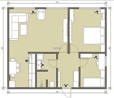 квартиры в чолпон ате: 3 комнаты, 65 м², Индивидуалка, 4 этаж — 10