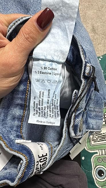 жинси: Джинсы, Клеш, Турция, Высокая талия, XS, S — 4