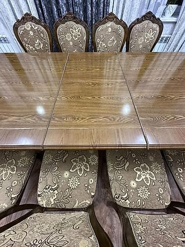 computer table: Стол и стул для зала, Самовывоз, цвет - Коричневый — 5