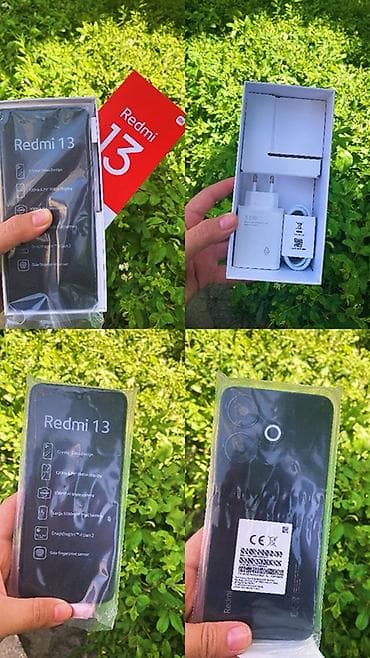 Redmi, Redmi 13, Новый, 256 ГБ, цвет - Черный, 2 SIM, eSIM