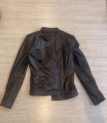 Кожаная куртка, Косуха, Кожзам, Укороченная модель, M, S, XS — 2