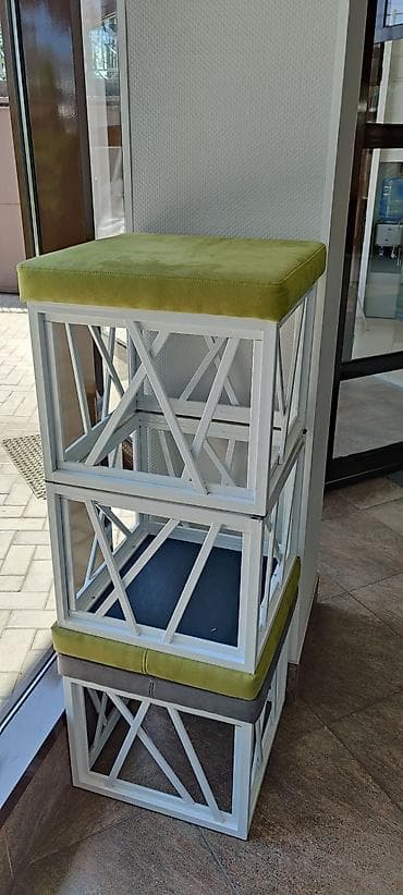 поролон вторичного вспенивания: Пуфики очень качественные, металлический каркас, антивандальная — 2