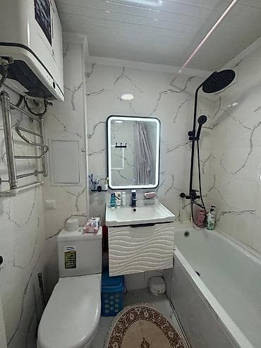 3 комнаты, 58 м², Кок-Жар мкр 104 серия, 4 этаж, Свежий ремонт — 9